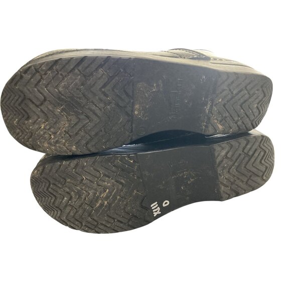 Dansko Professional Womens Size 40 (US 9.5) Black Gold Abstract Pattern Clogs - Picture 7 of 8